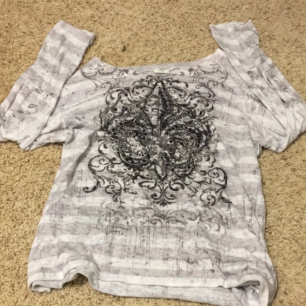 CATO y2k early 2000s striped vintage long sleeve
